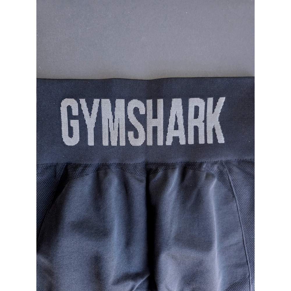 Gymshark Womens Flex Cycling Shorts S Seamless Biker Workout Black Charcoal NWT - Picture 9 of 17